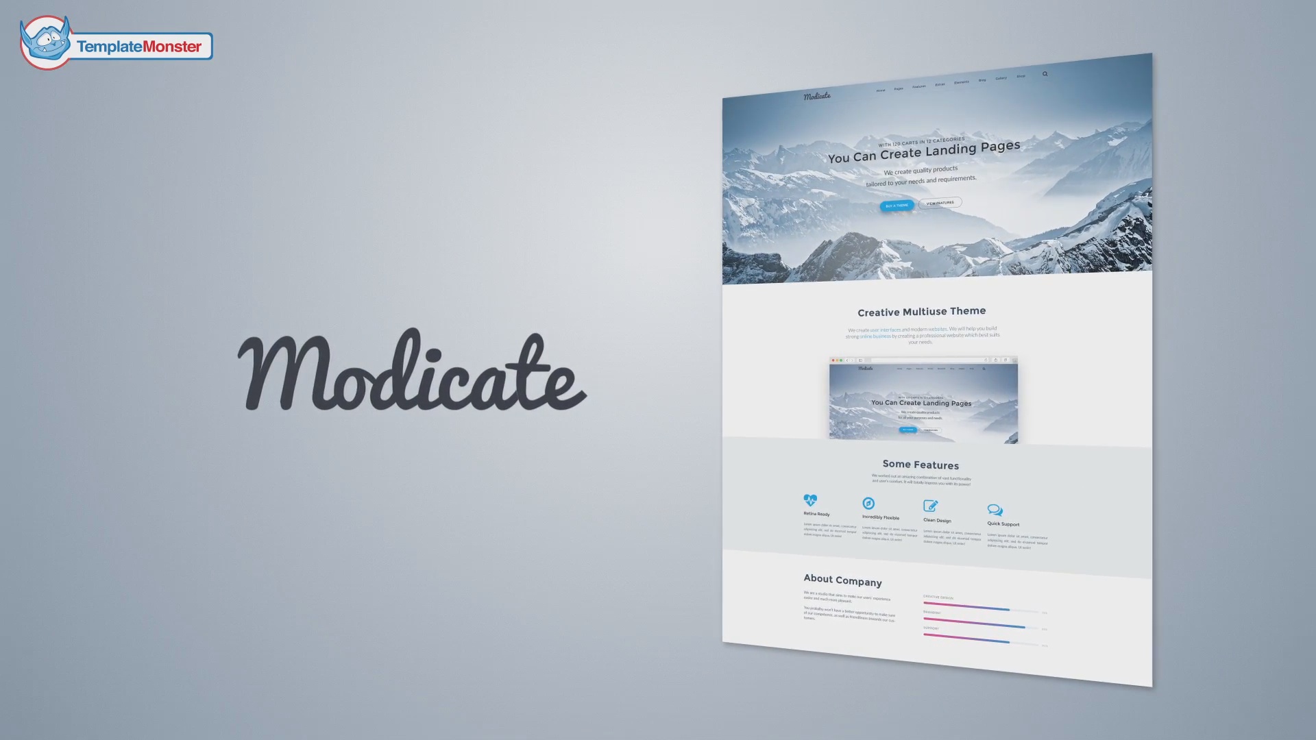 Modicate - Multipurpose HTML5 Tempalte